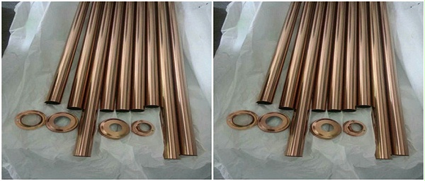 304玫瑰金不銹鋼圓管 304玫瑰金不銹鋼圓管